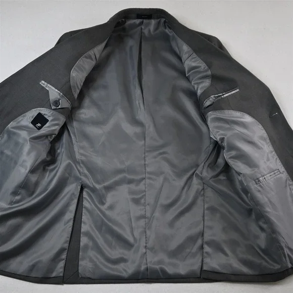 J Ferrar 38S 34x32 Gray 3 Piece Vest Mens Jacket Pants Suit‎